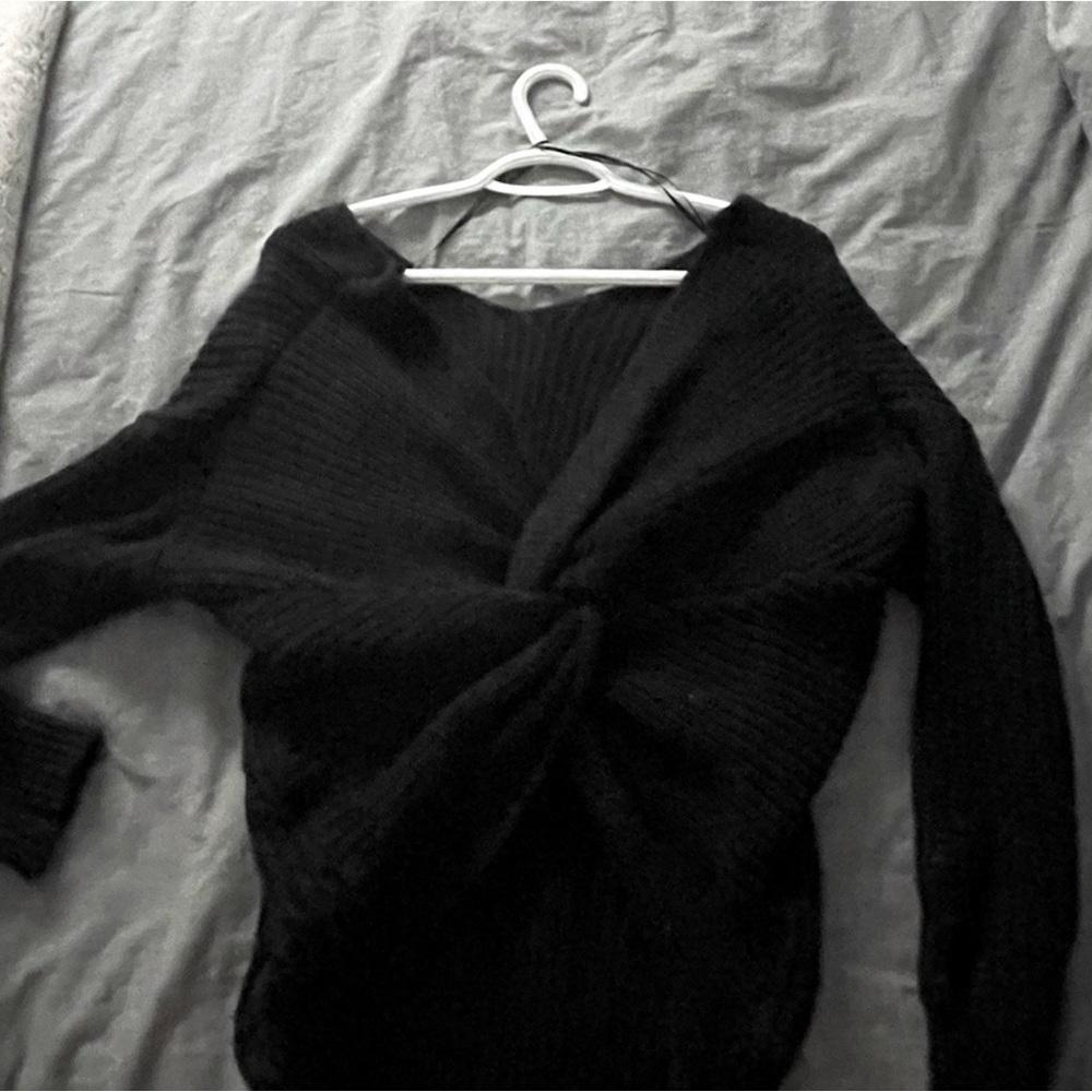 Guess Black V-Neck Sweater